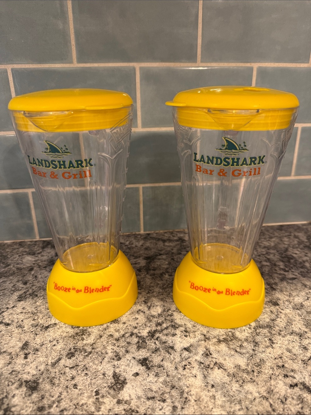Landshark Bar & Grill Margaritaville glasses